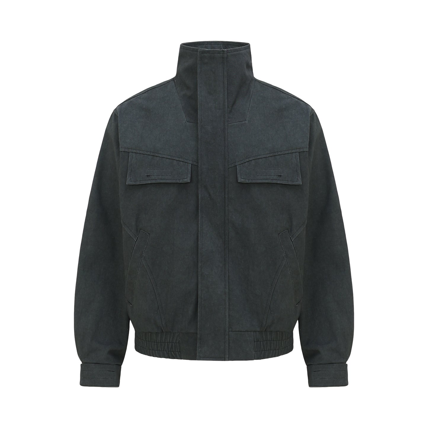 Vintage Unisex Streetwear Distressed Washed Canvas Deconstructed Design Men's Loose Jacket Coat