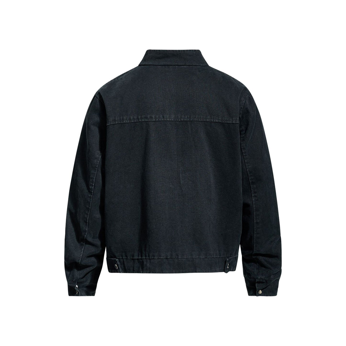 Retro Autumn/Winter Unisex Street Style Deconstructed Canvas Workwear Jacket Design Men's Loose Jacket