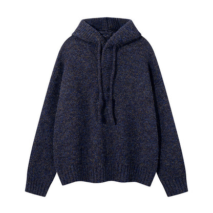 Hooded Sweater for Couples, Cozy High-End Knitwear, Oversized Pullover Sweater