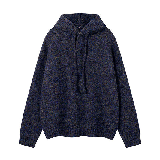 Hooded Sweater for Couples, Cozy High-End Knitwear, Oversized Pullover Sweater