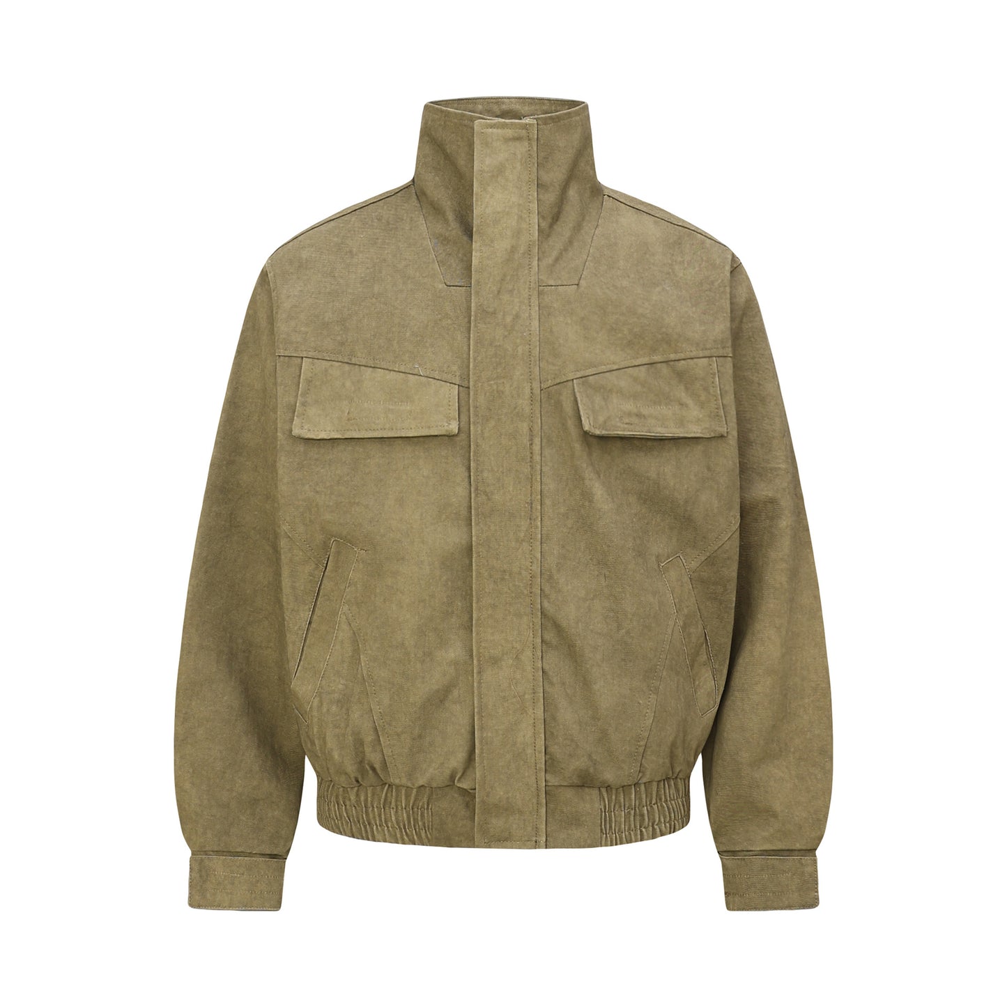 Vintage Unisex Streetwear Distressed Washed Canvas Deconstructed Design Men's Loose Jacket Coat