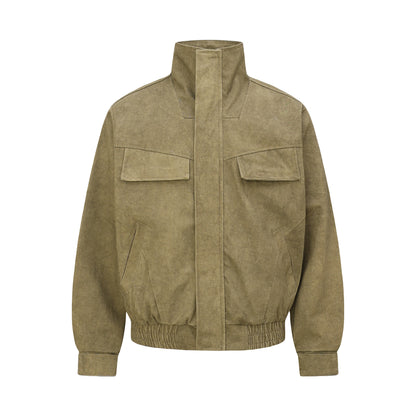 Vintage Unisex Streetwear Distressed Washed Canvas Deconstructed Design Men's Loose Jacket Coat