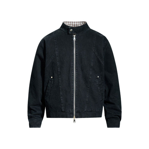 Retro Autumn/Winter Unisex Street Style Deconstructed Canvas Workwear Jacket Design Men's Loose Jacket