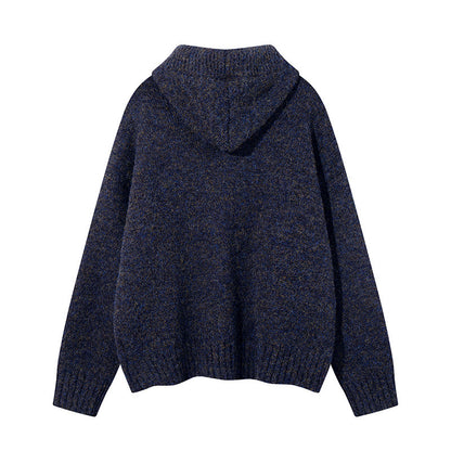 Hooded Sweater for Couples, Cozy High-End Knitwear, Oversized Pullover Sweater