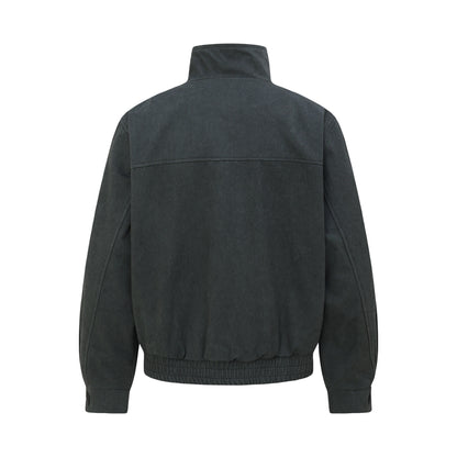 Vintage Unisex Streetwear Distressed Washed Canvas Deconstructed Design Men's Loose Jacket Coat